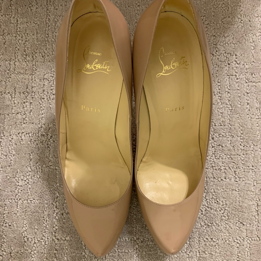 Christian Louboutin “Rolando” 120 patent calf heel